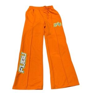 Forever 21 Orange Joggers with Bold Graphic